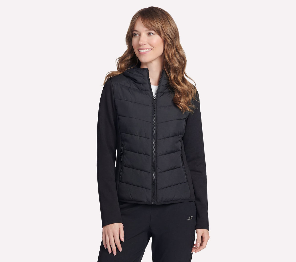 Skechers Performance Elite Cozy Fit Hooded Jacket Nero