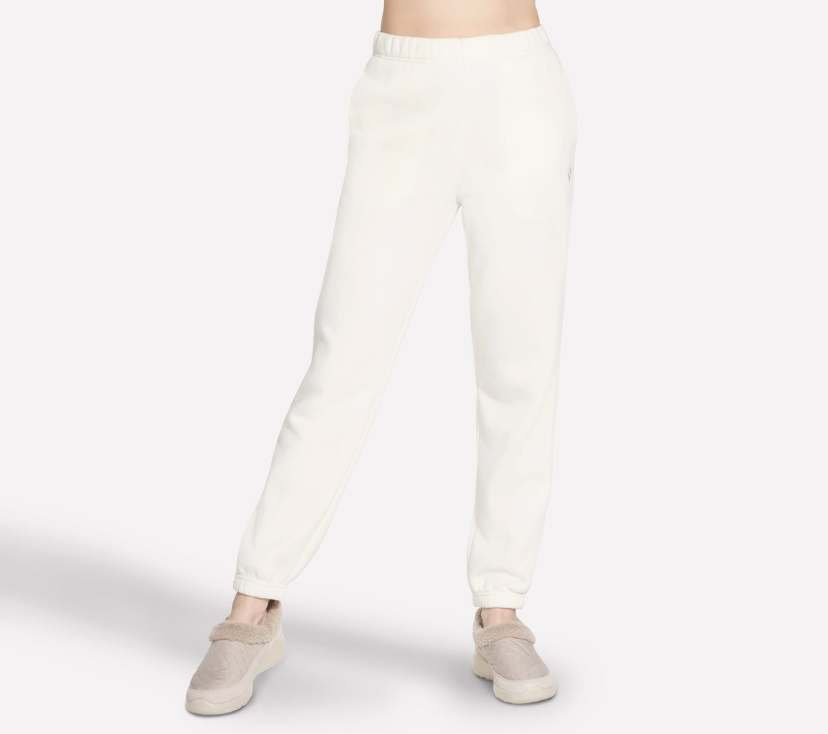 Skechers Fleece Jogger Bianco