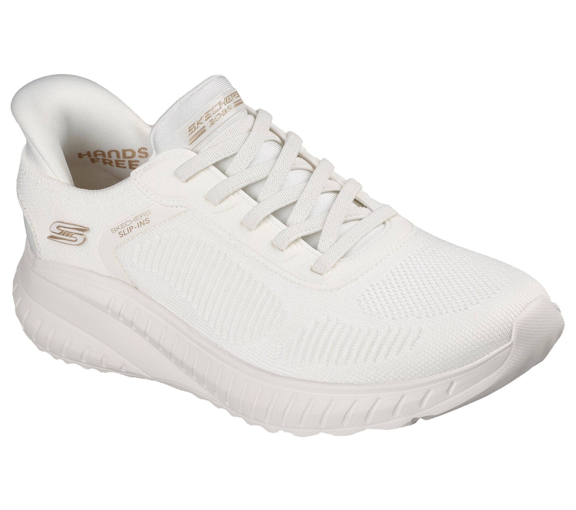 Skechers Scarpe Running Slip-ins BOBS Sport Squad Chaos Bianco