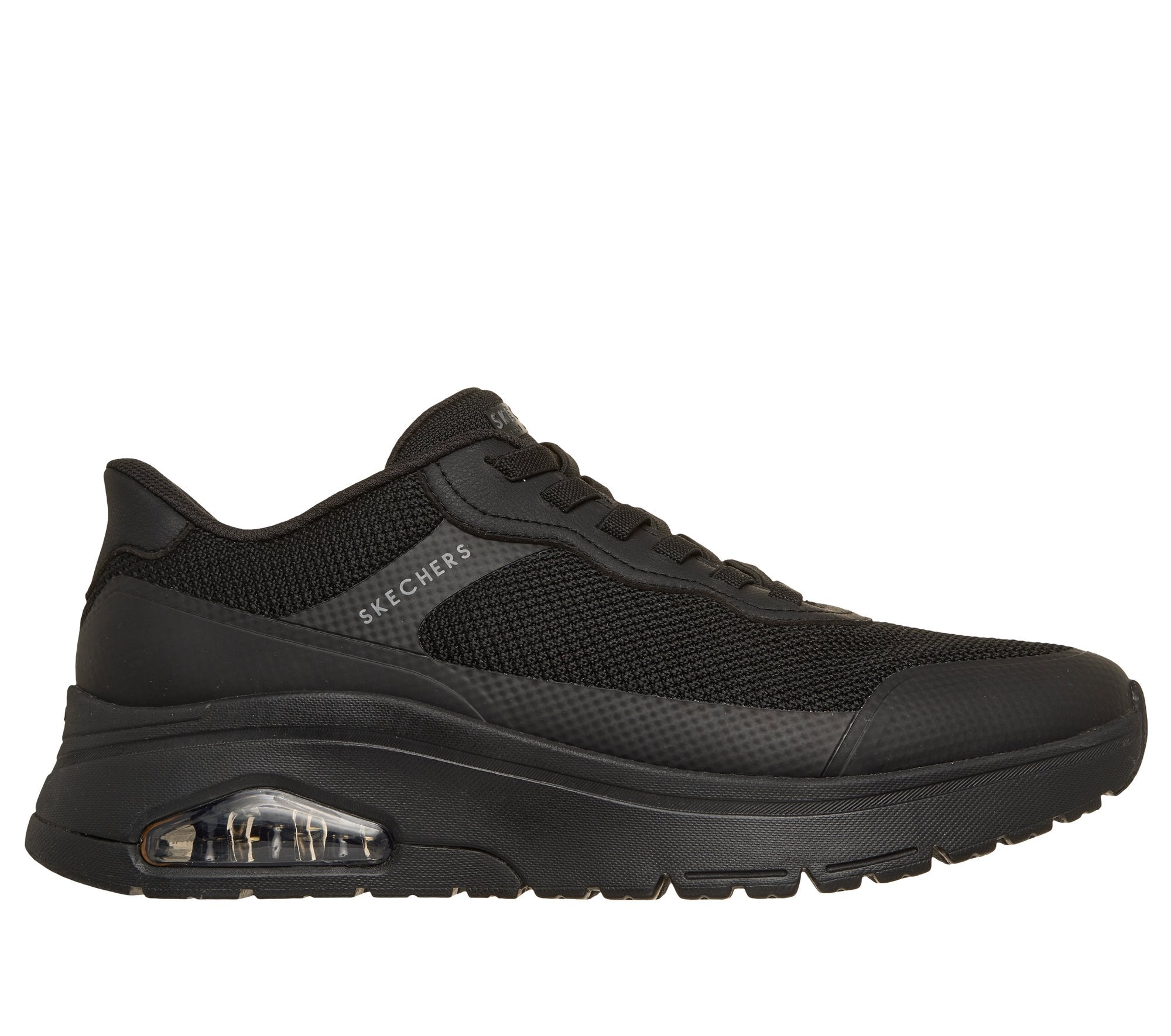 Skechers Scarpe Running Slip-ins UNO Flex Step N Knit Nero