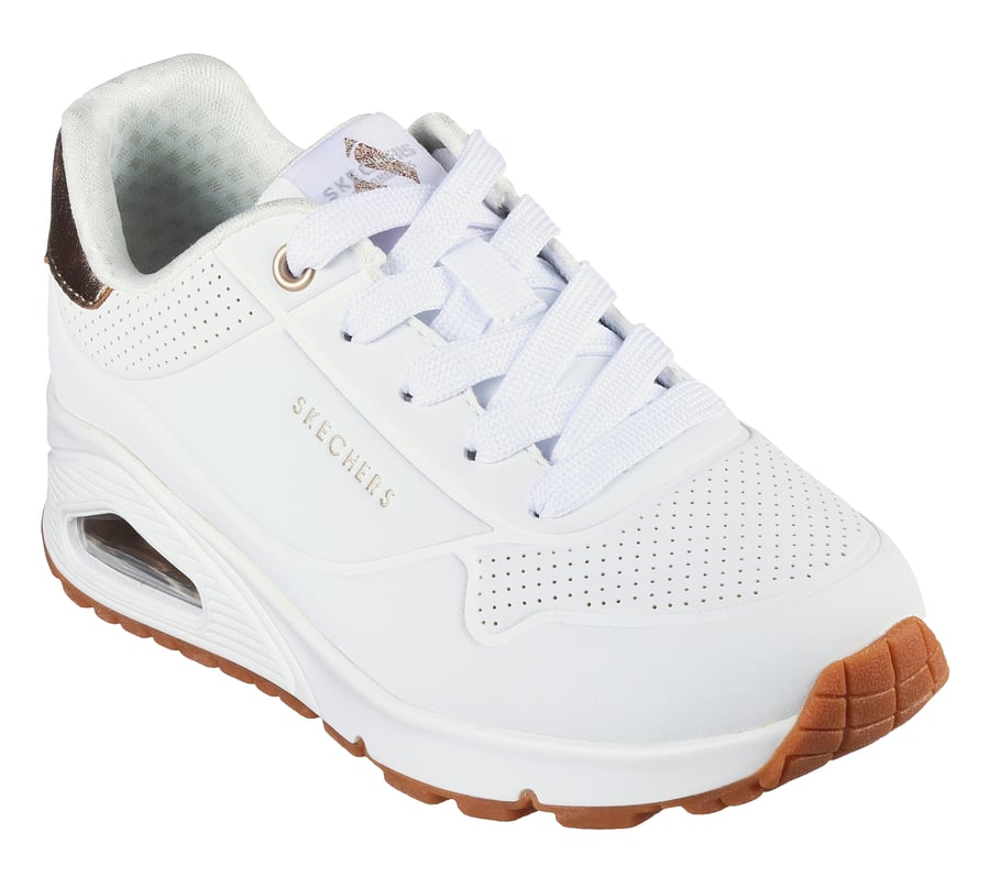 Skechers Scarpe Running Uno Gen1 Shimmer Away Bianco