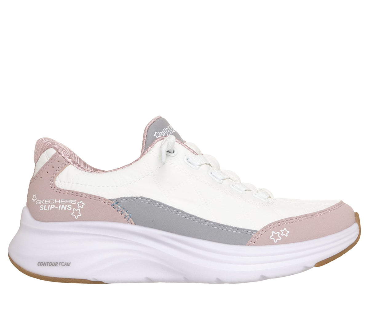 Skechers Slip-ins Contour Foam - Cozy Fit Bianco