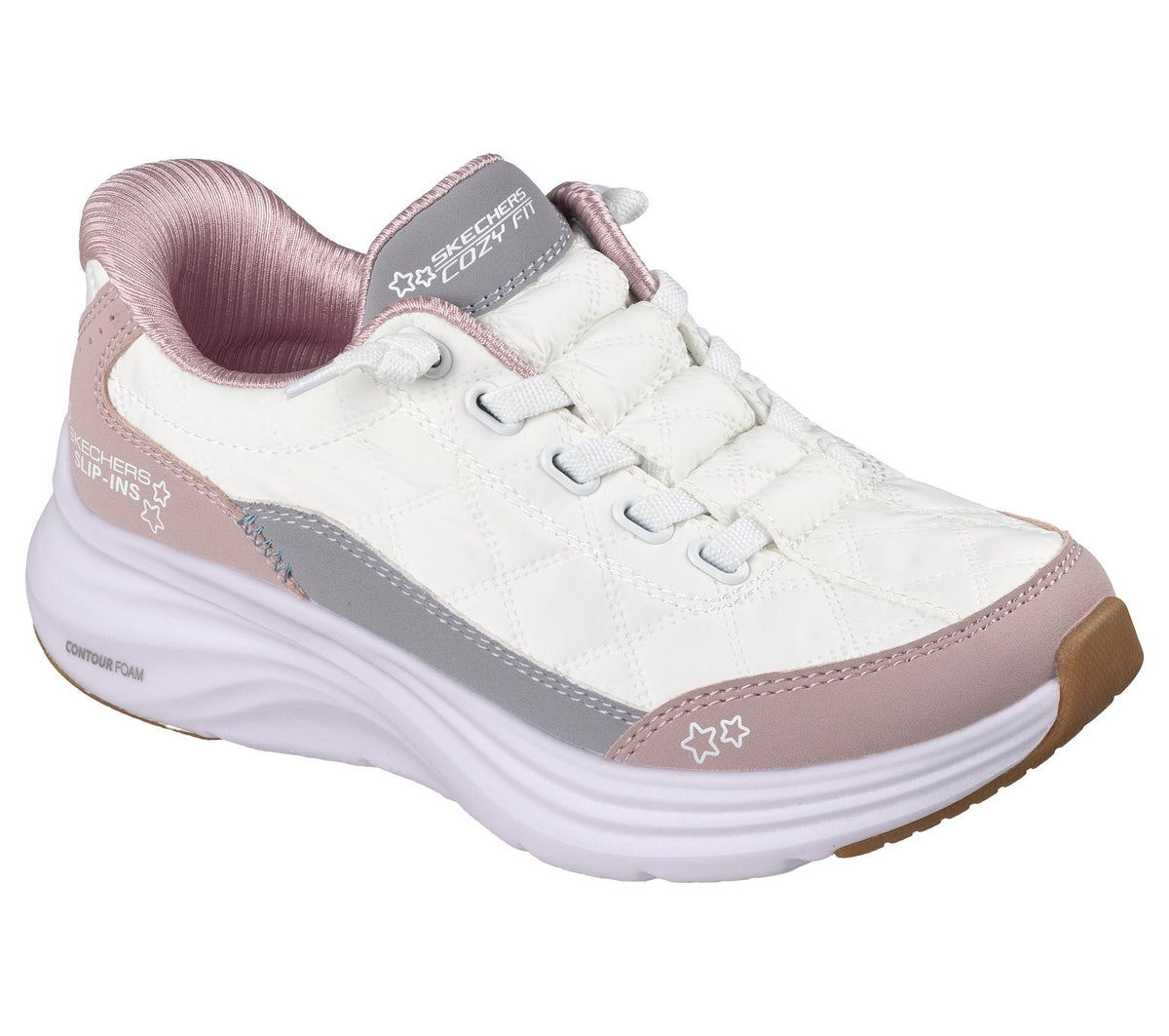 Skechers Slip-ins Contour Foam - Cozy Fit Bianco