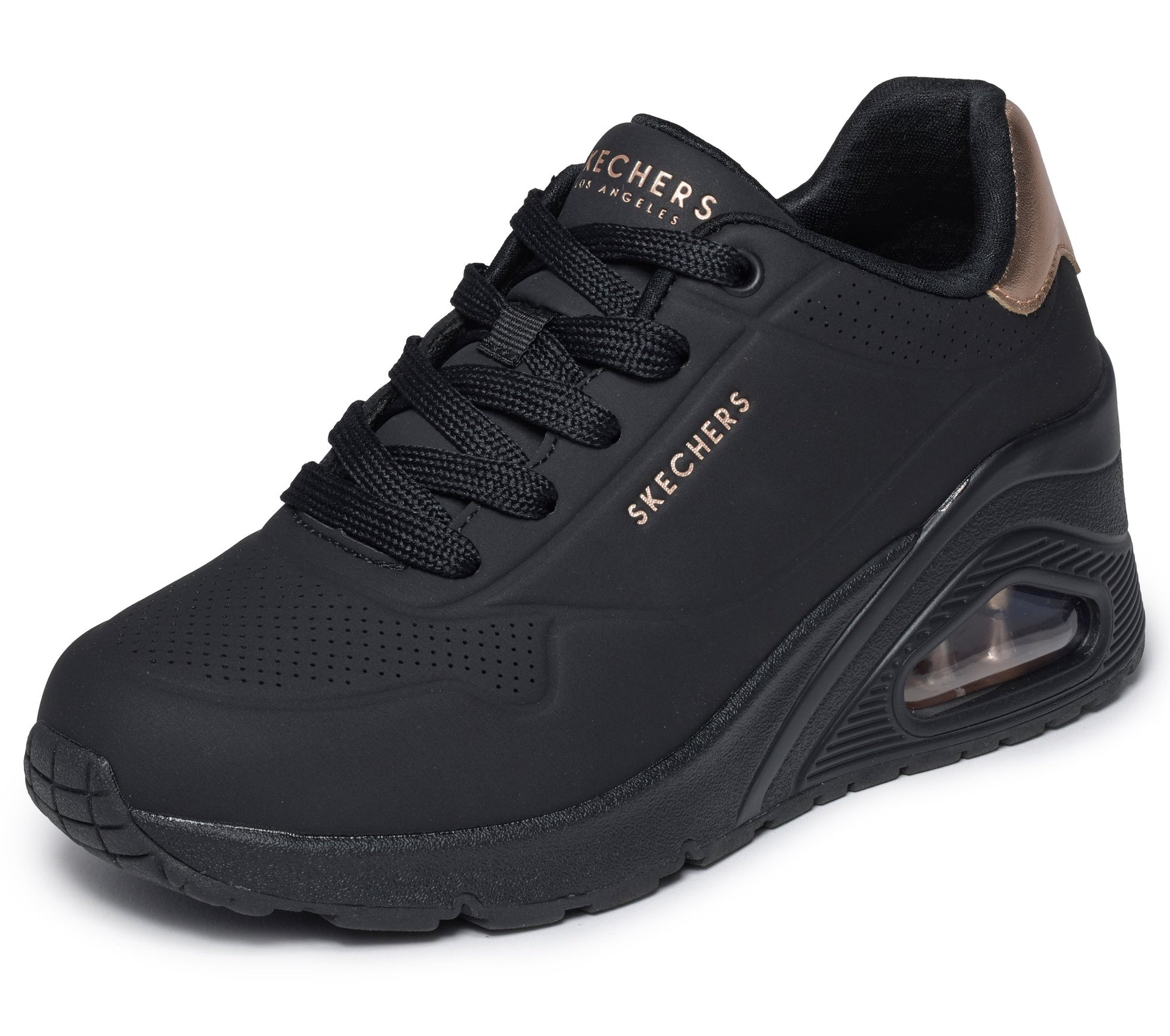 Skechers Street Uno Wedge - HI Steps Nero