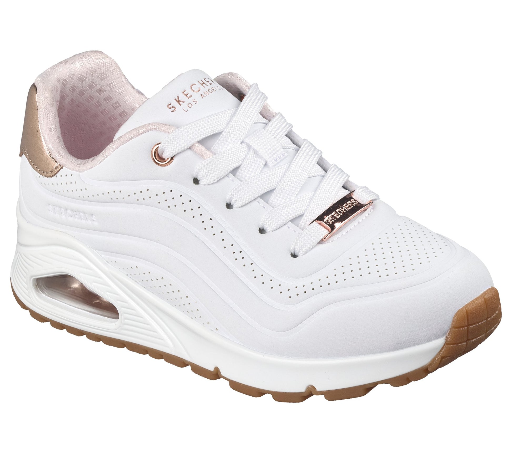 Skechers UNO Gen1 - Shimmer Wave Bianco