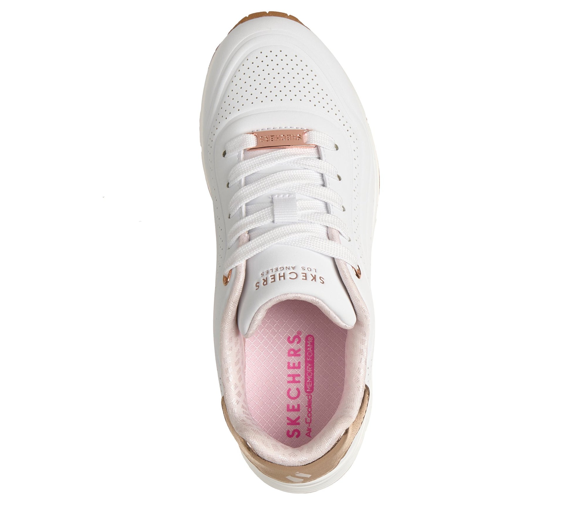 Skechers UNO Gen1 - Shimmer Wave Bianco