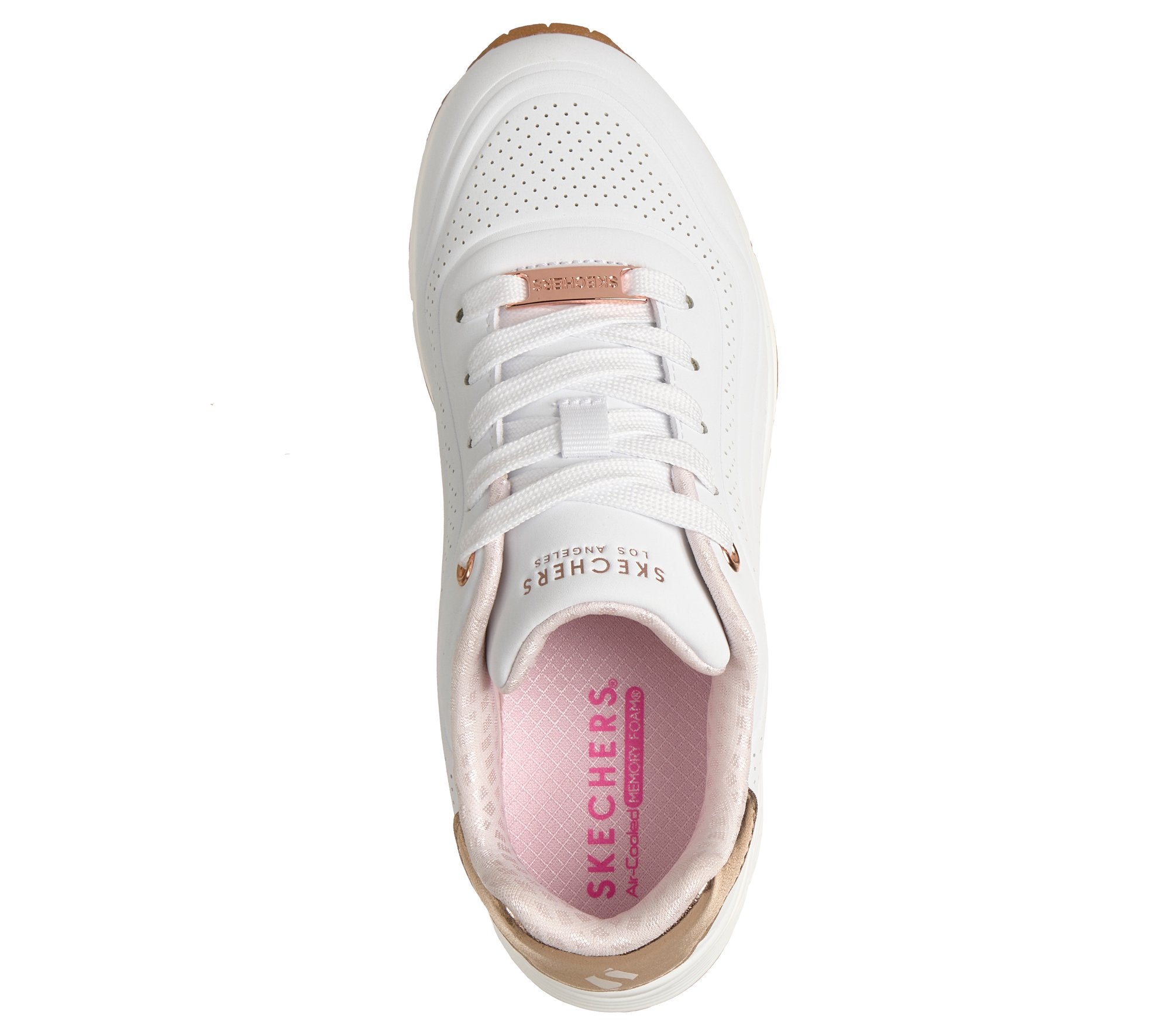 Skechers UNO Gen1 - Shimmer Wave Bianco