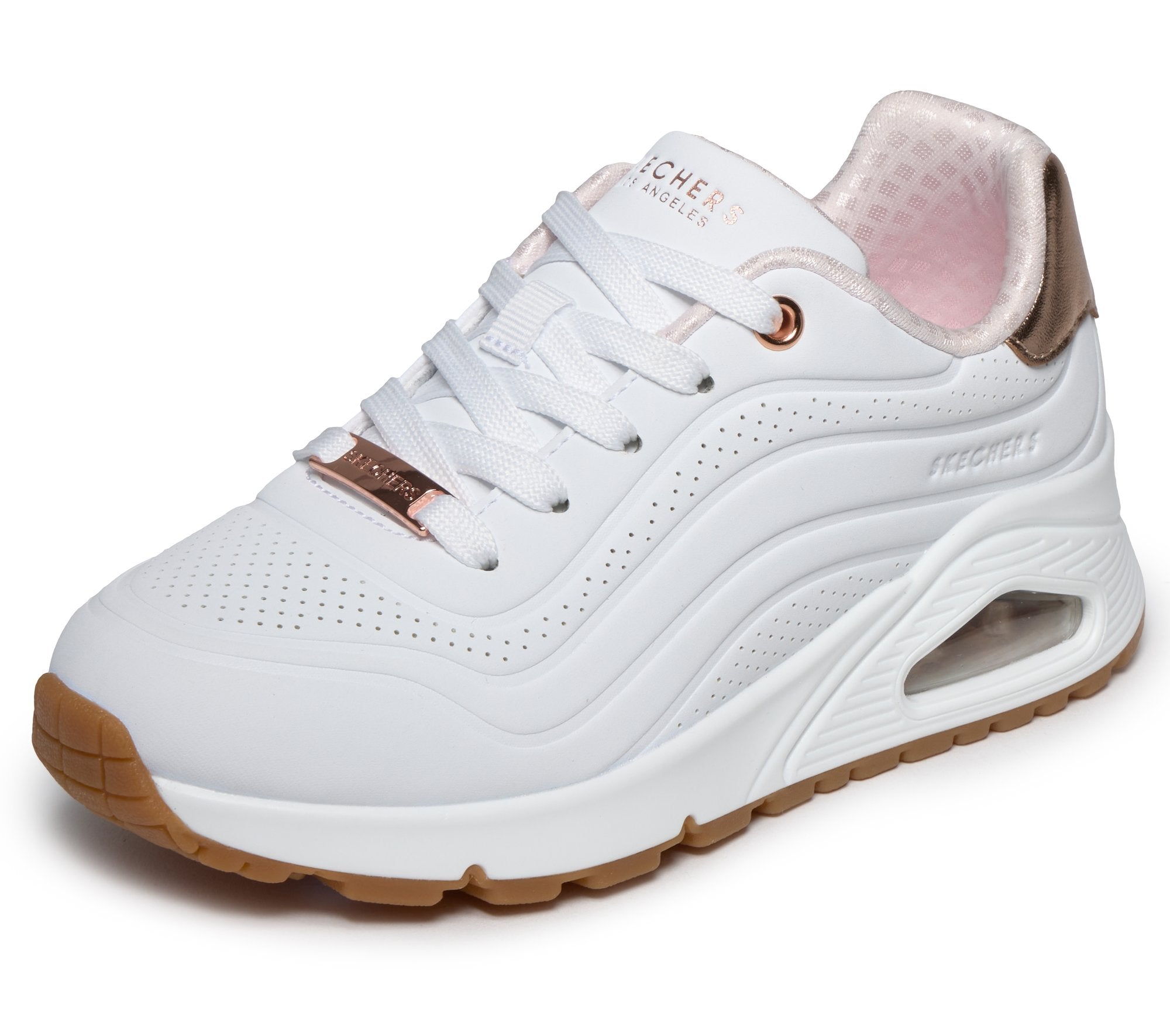 Skechers UNO Gen1 - Shimmer Wave Bianco