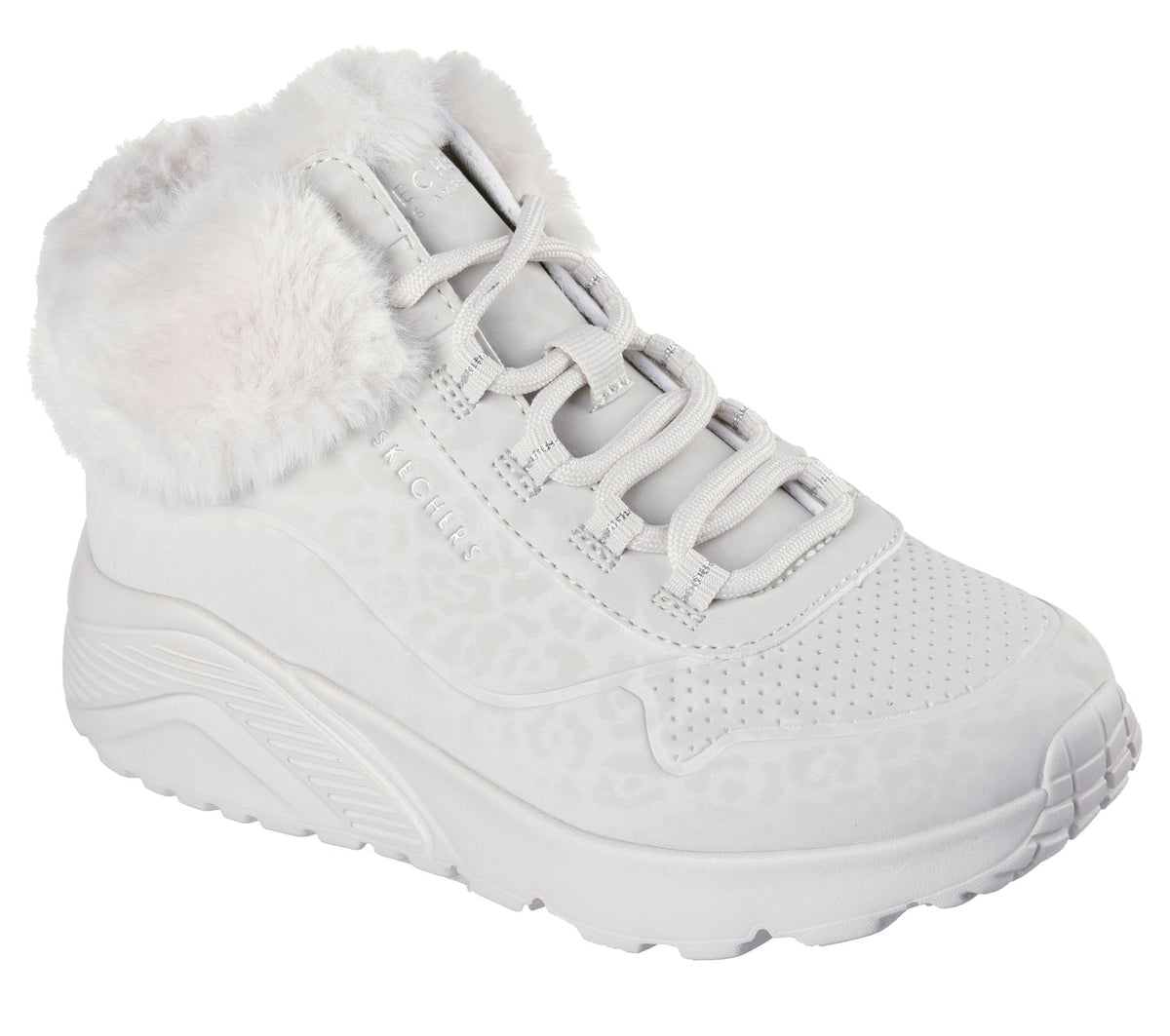 Skechers UNO Lite - Cozy Leopard Beige