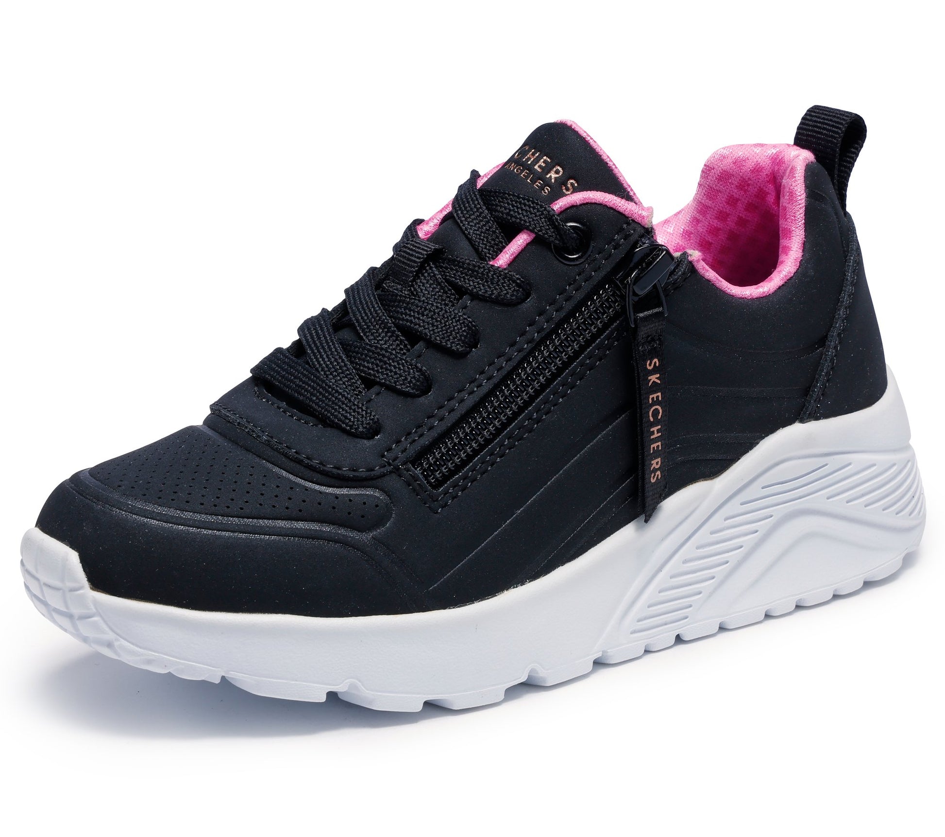 Skechers UNO Lite - Easy Zip Nero