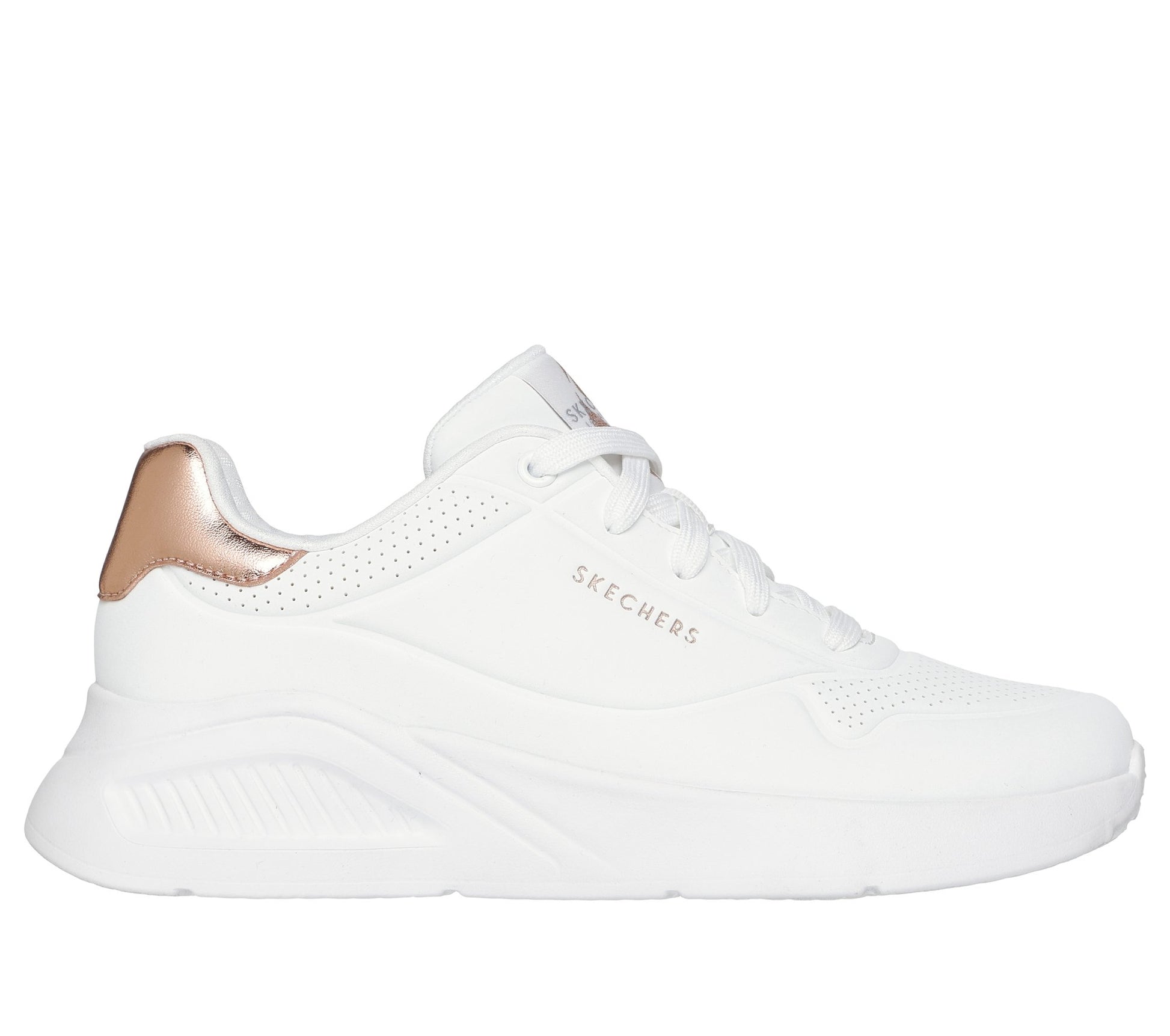 Skechers Sneakers Uno Lite Shimmer Along Bianco