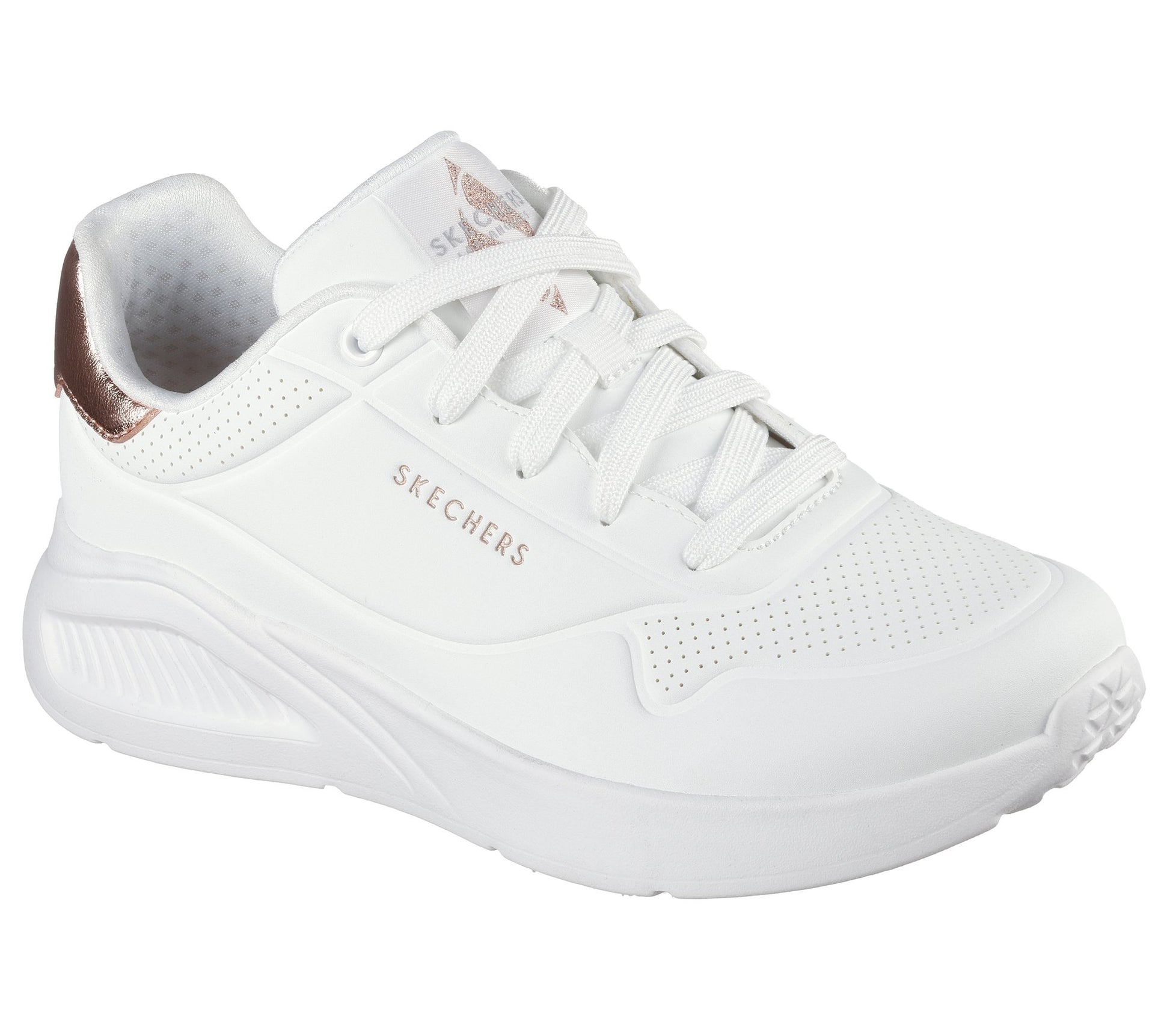 Skechers Sneakers Uno Lite Shimmer Along Bianco