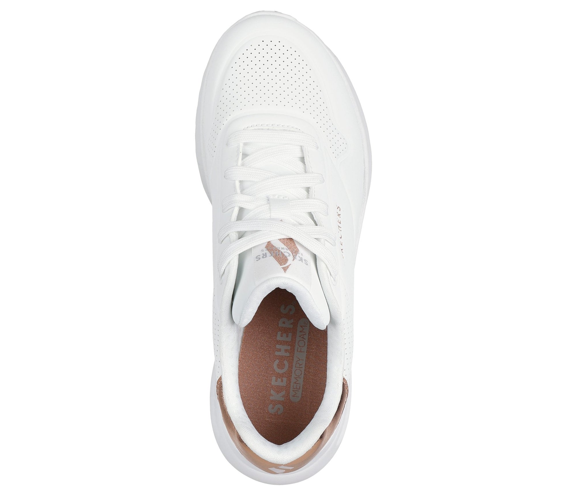 Skechers Sneakers Uno Lite Shimmer Along Bianco