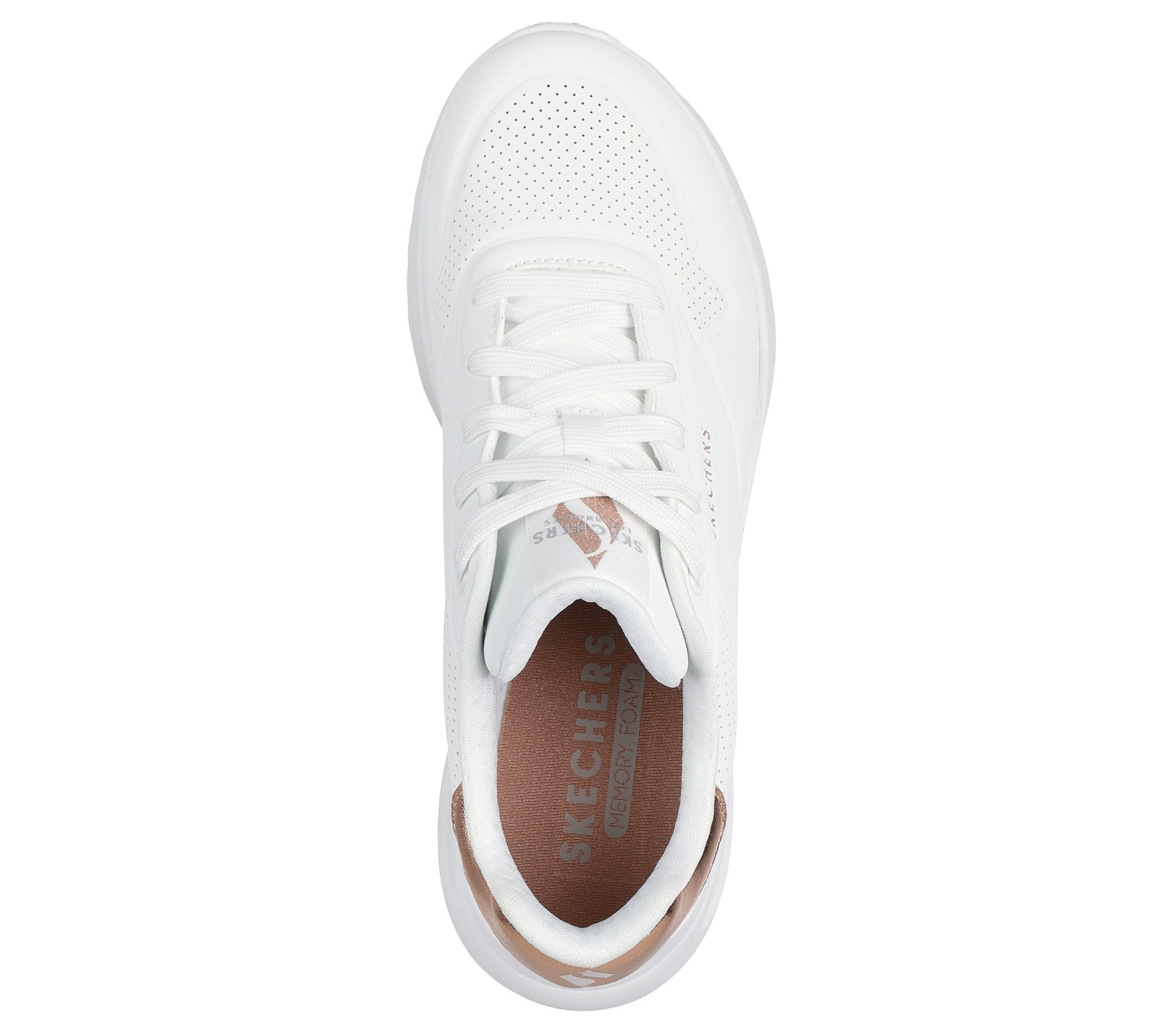 Skechers Sneakers Uno Lite Shimmer Along Bianco