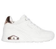 Skechers Sneakers Uno Wedge Hi Steps Bianco