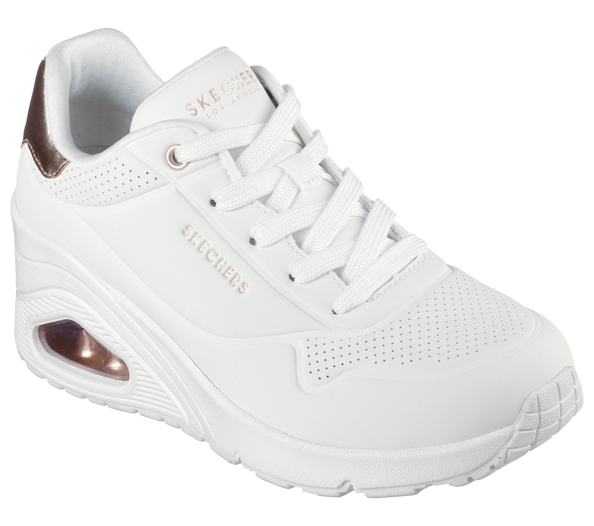 Skechers Sneakers Uno Wedge Hi Steps Bianco