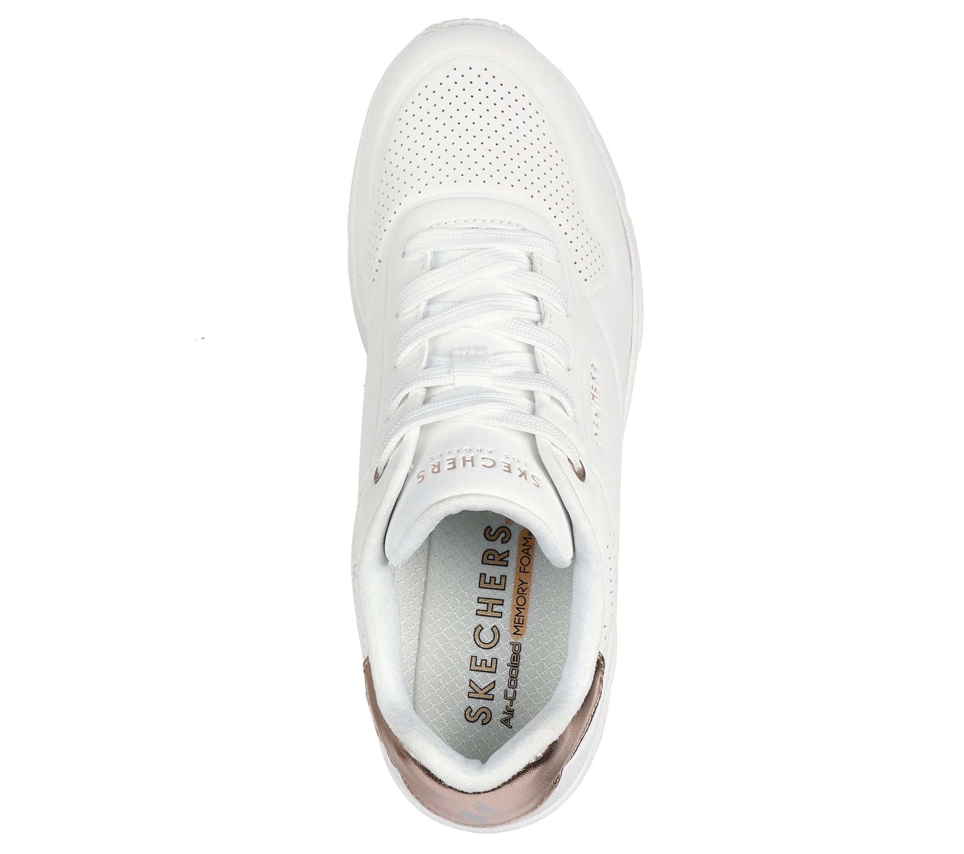 Skechers Sneakers Uno Wedge Hi Steps Bianco