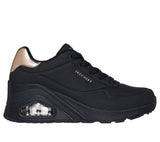 Scarpe Sneakers Uno Wedge - Hi Steps - Nero
