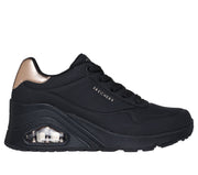 Skechers Sneakers Uno Wedge Hi Steps Nero