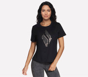 Skechers Cheetah Diamond Tee Nero