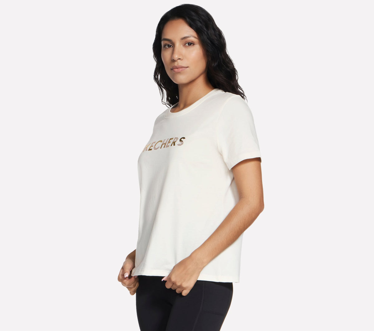 Skechers Dazzle Tee Bianco
