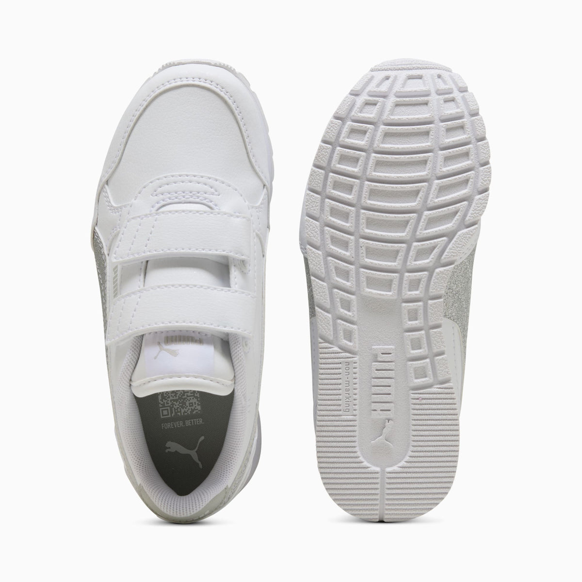 Sneakers ST Runner v4 Glitter per bambini - Bianco