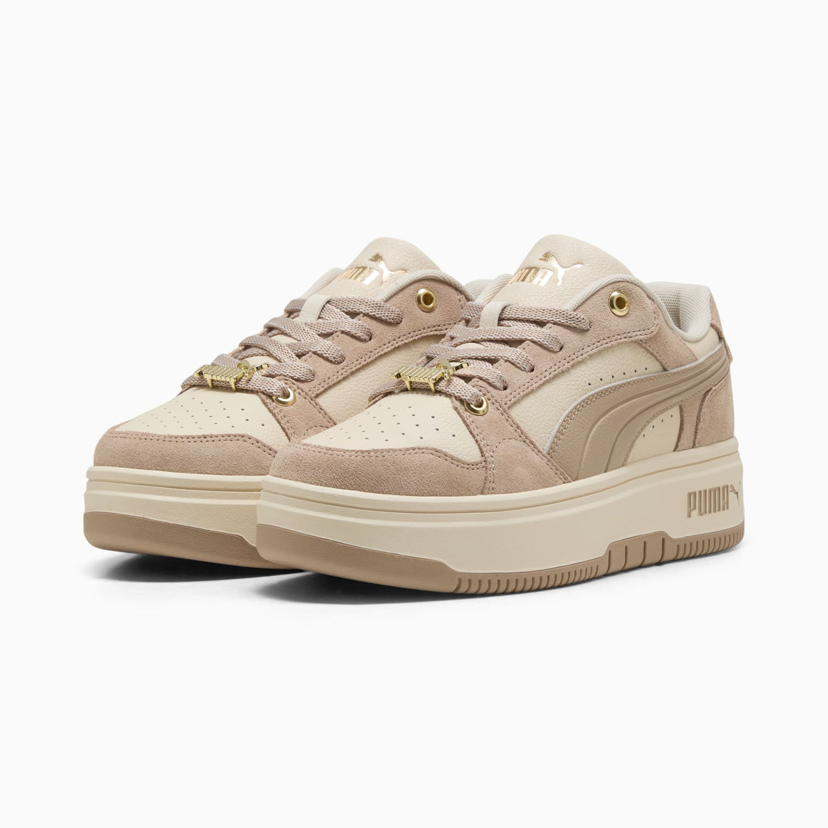 Sneakers Rebound Femme Low Luxe Suede - Bianco Neve