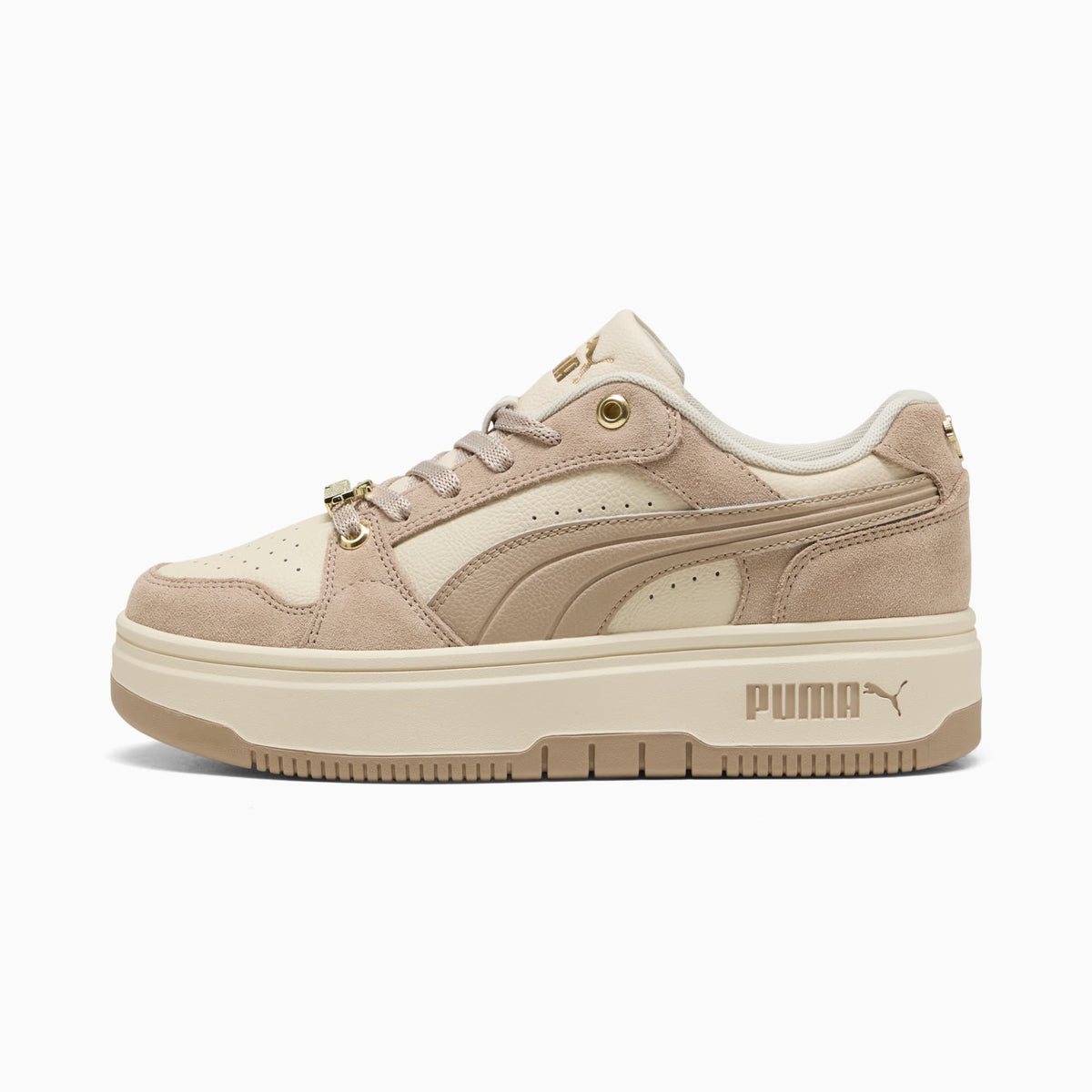 Sneakers Rebound Femme Low Luxe Suede - Bianco Neve