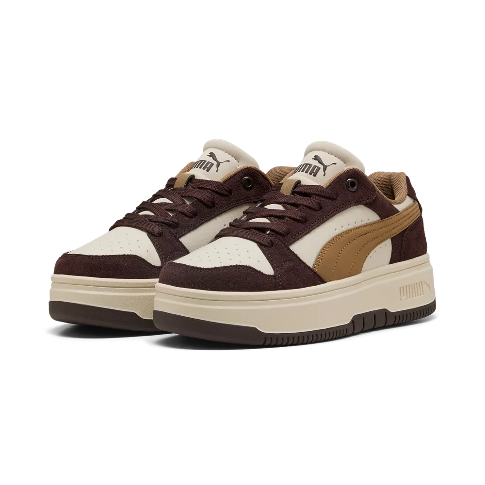 Sneakers in suede Rebound Femme Low da donna - Bianco Neve