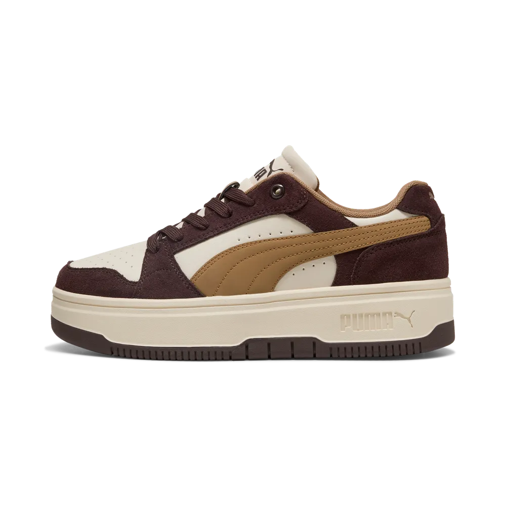 Sneakers in suede Rebound Femme Low da donna - Bianco Neve