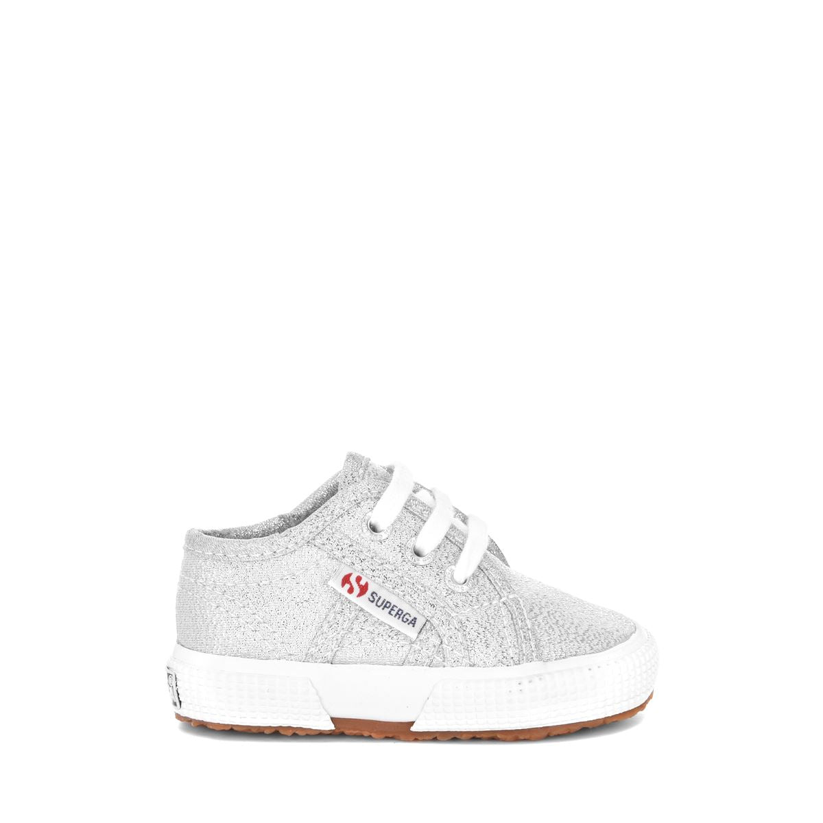 Superga Sneakers 2750 Lamé Baby Argento