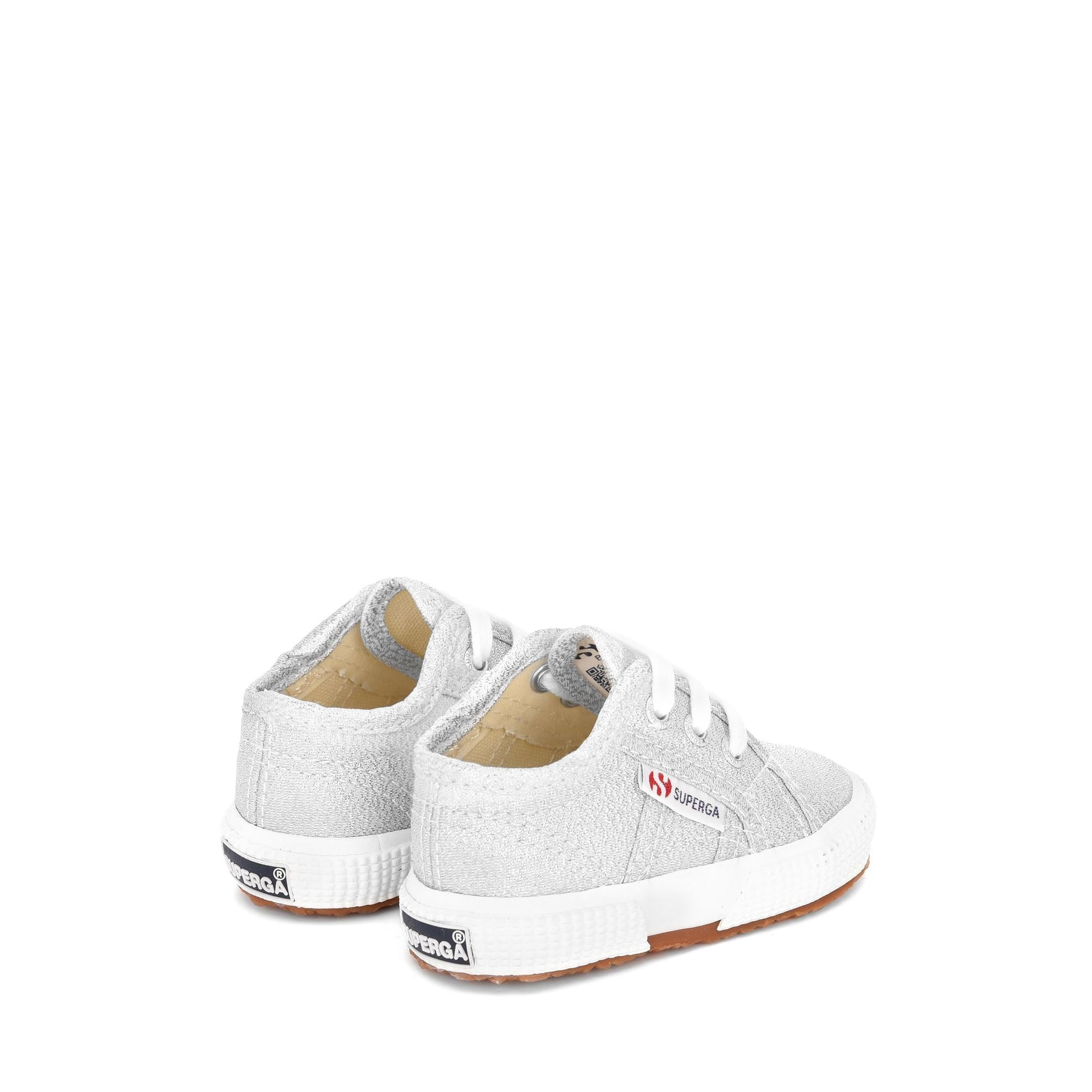Superga Sneakers 2750 Lamé Baby Argento