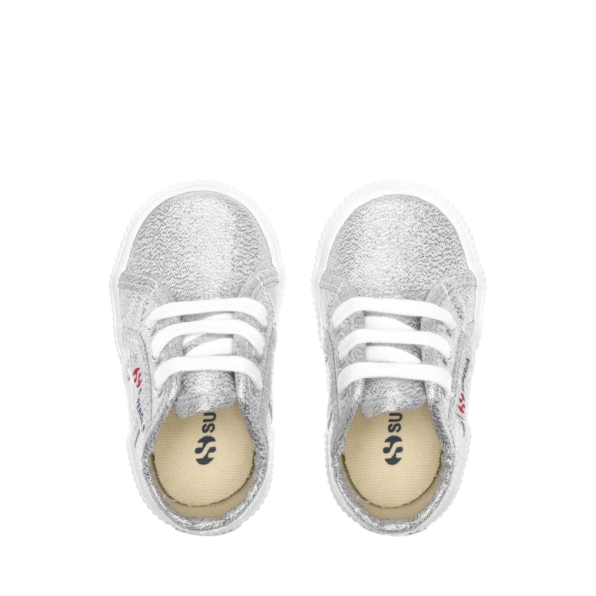 Superga Sneakers 2750 Lamé Baby Argento