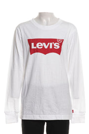 T-Shirt Manica Lunga Batwing Bambino - Bianco