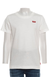 T-Shirt Logo Petto - Bianco