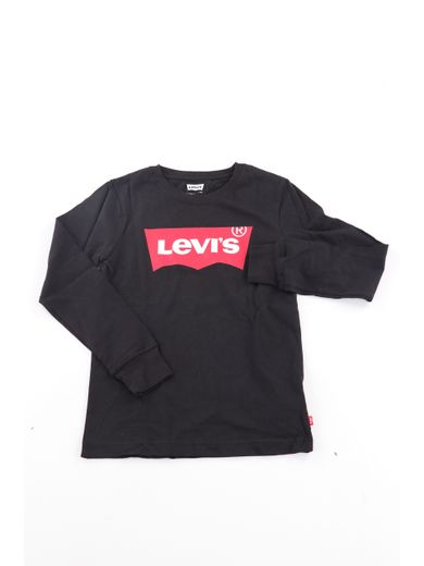 T-Shirt Manica Lunga Batwing Bambino - Nero