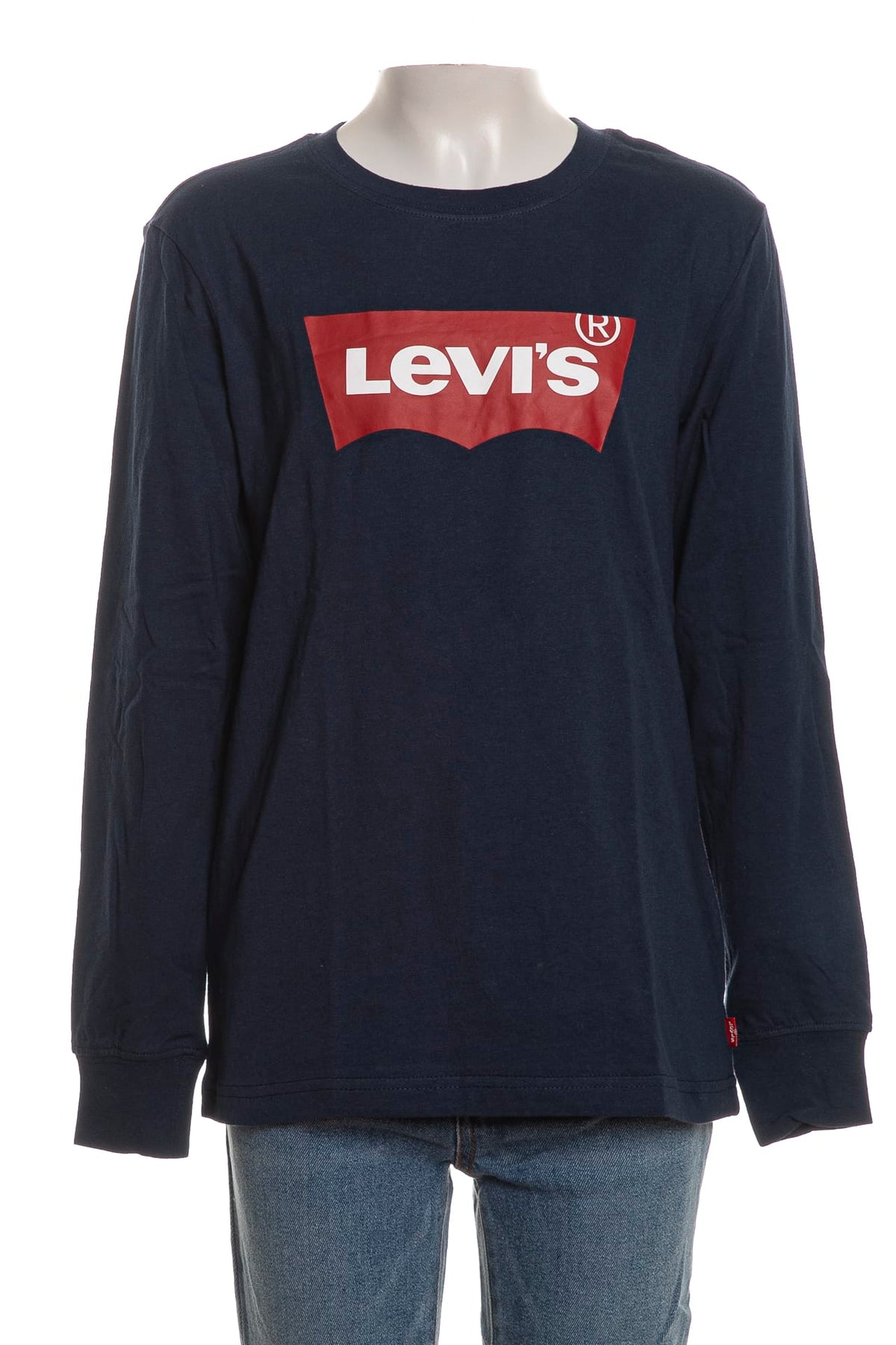 T-Shirt Manica Lunga Batwing Bambino - Blu