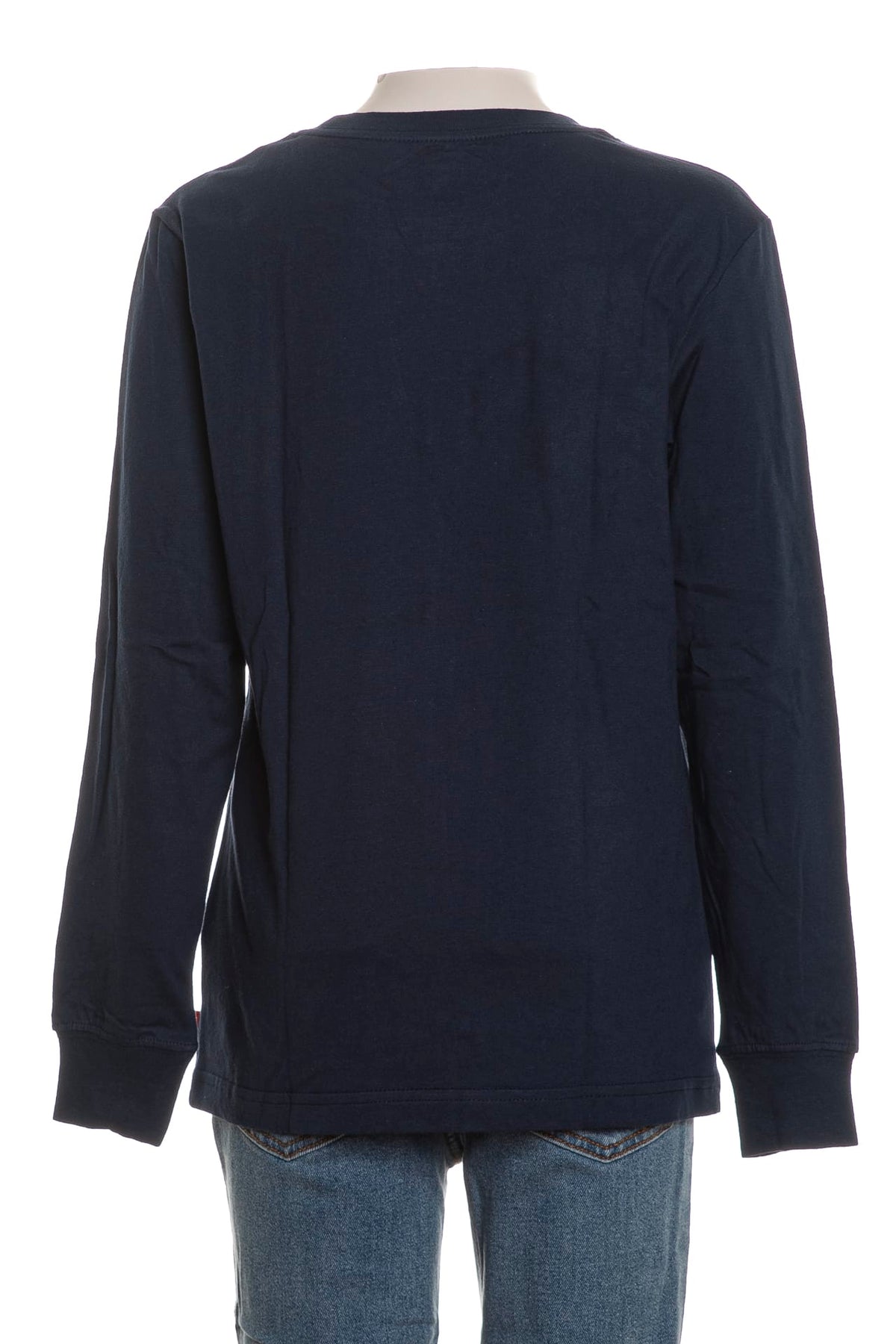 T-Shirt Manica Lunga Batwing Bambino - Blu