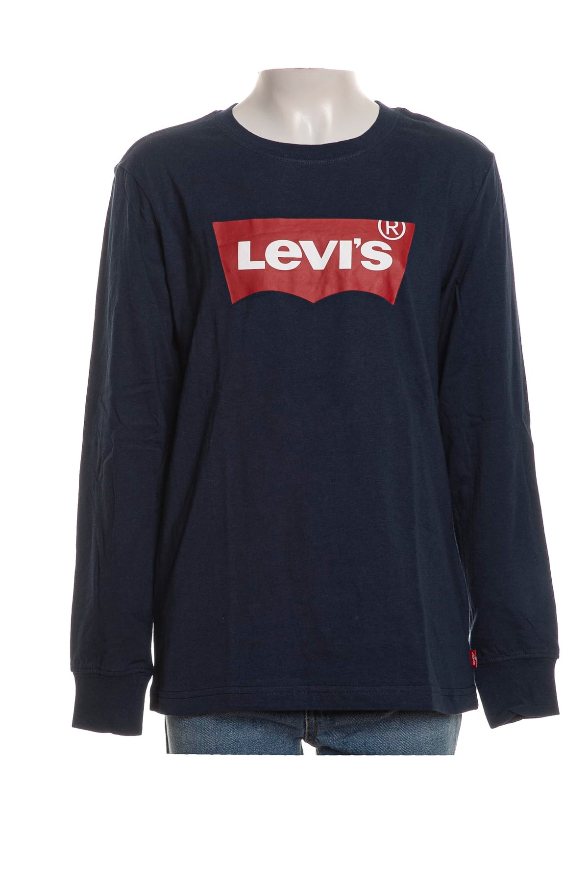 T-Shirt Manica Lunga Batwing Bambino - Blu