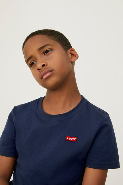 T-Shirt Logo Petto Bambino - Blu