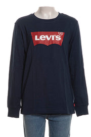T-Shirt Manica Lunga Batwing Ragazzo - Blu