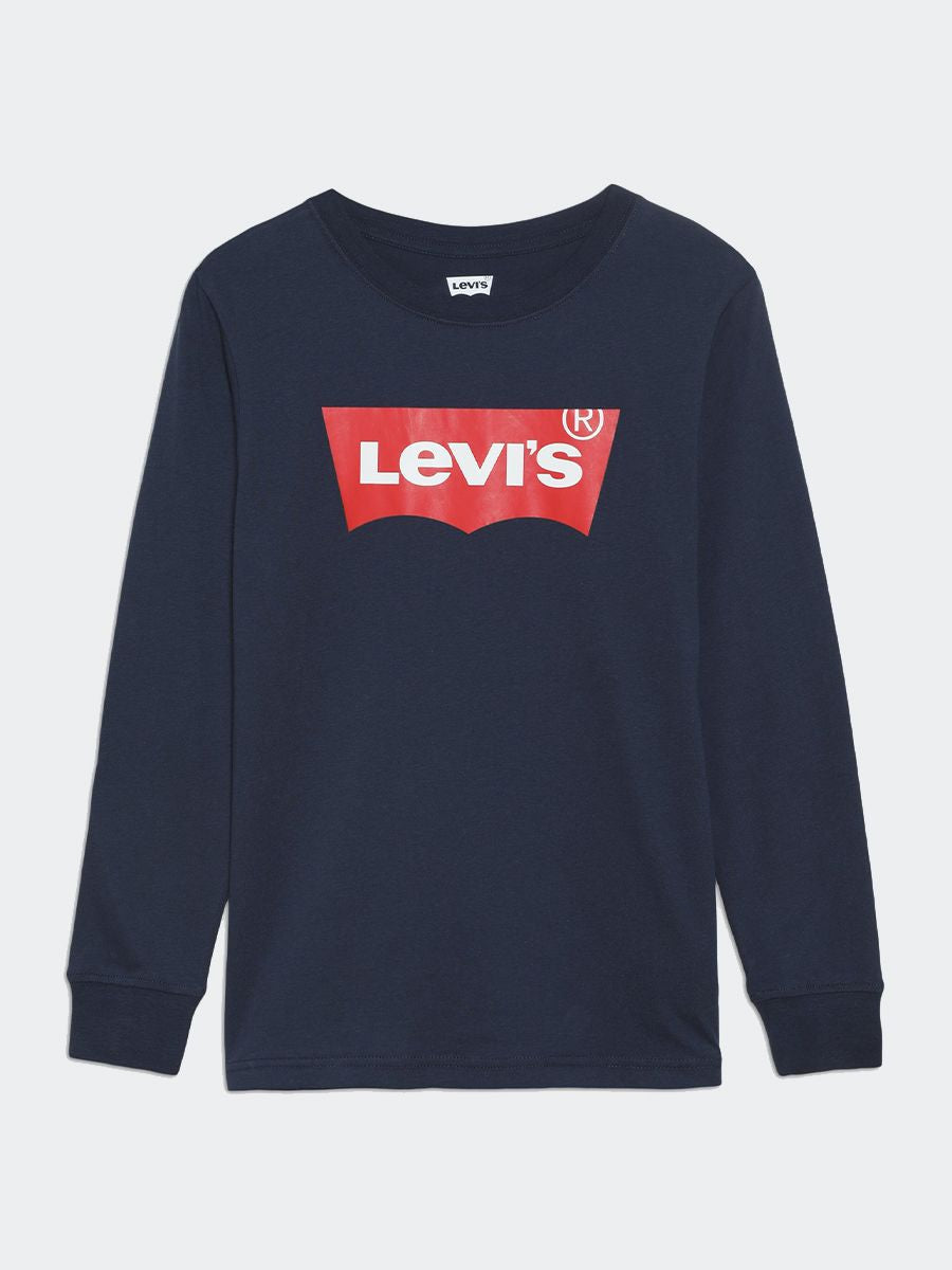 T-Shirt Manica Lunga Batwing Ragazzo - Blu