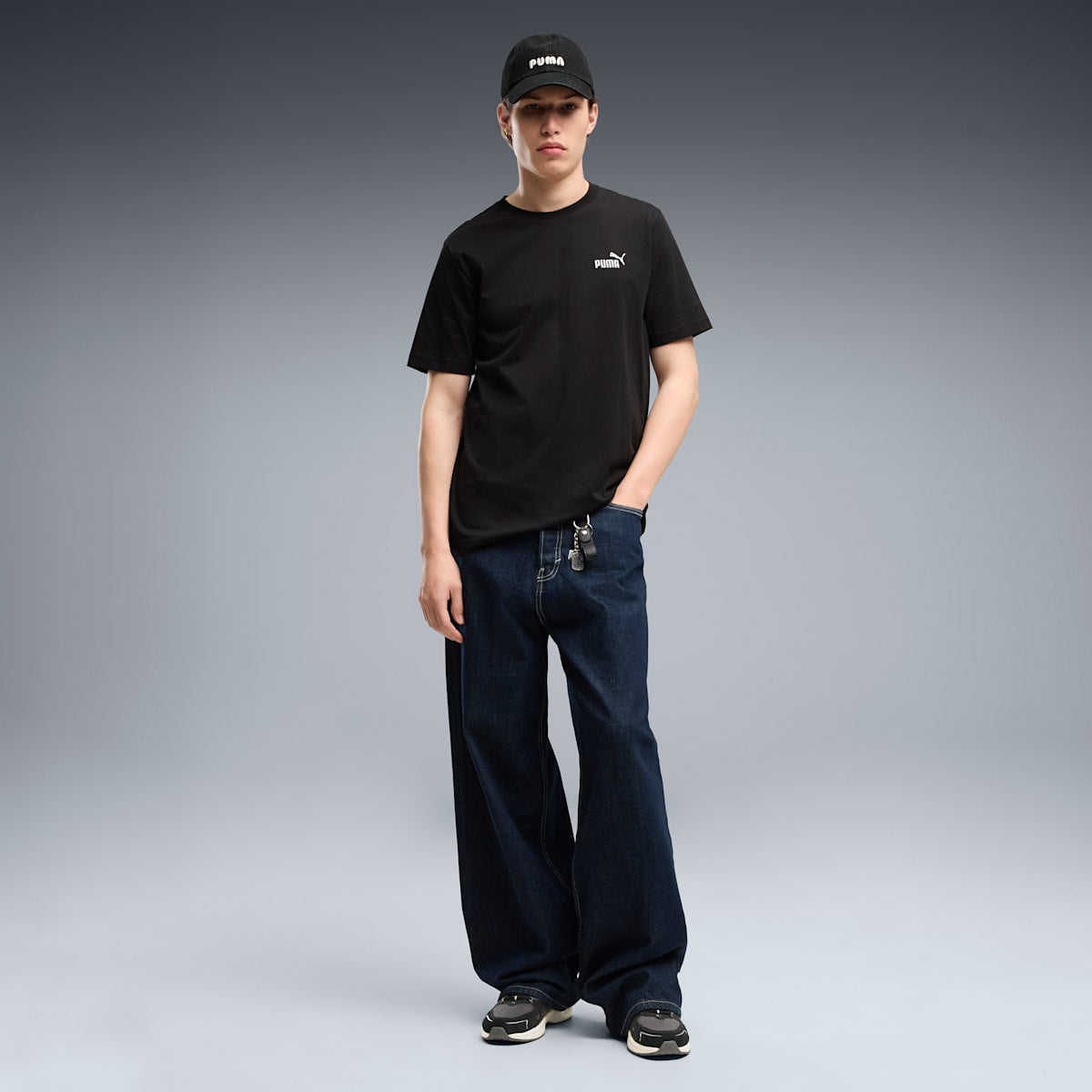 Puma ESS Small No. 1 Logo Tee - Nero Nero