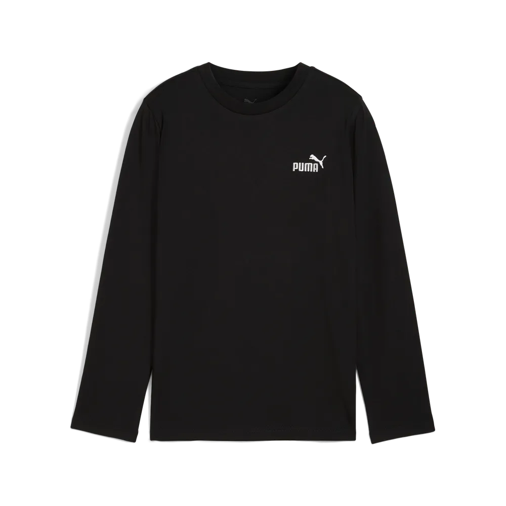 T-Shirt Essentials No.1 Logo a maniche lunghe - Nero