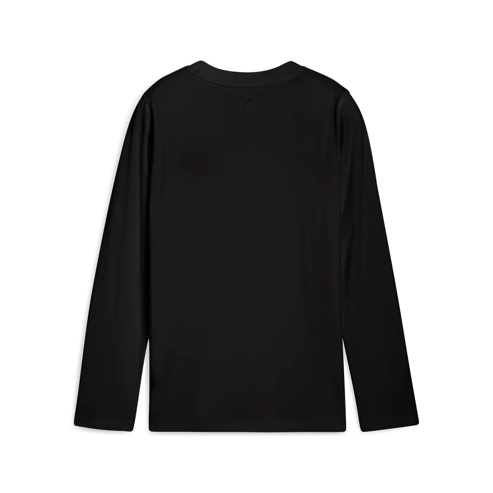 T-Shirt Essentials No.1 Logo a maniche lunghe - Nero