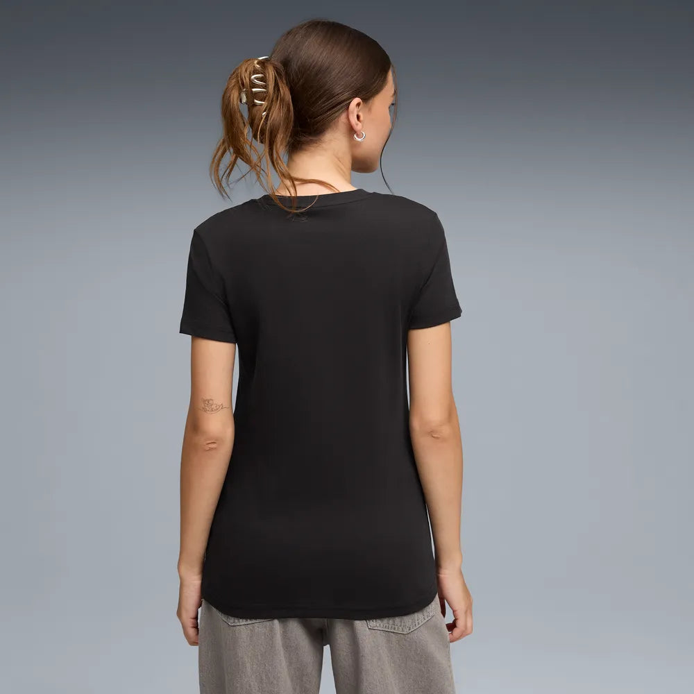T-shirt Essentials da donna - Nero