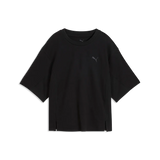 T-shirt ESS dal taglio morbido da donna - Nero