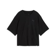 T-shirt ESS dal taglio morbido da donna - Nero
