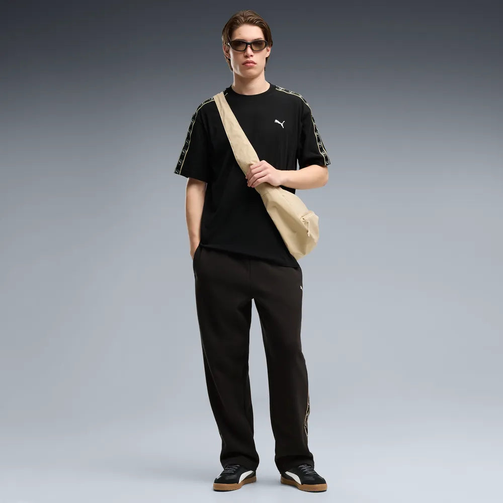 T-shirt Essentials Elevated Tape dal taglio morbido da uomo - Nero