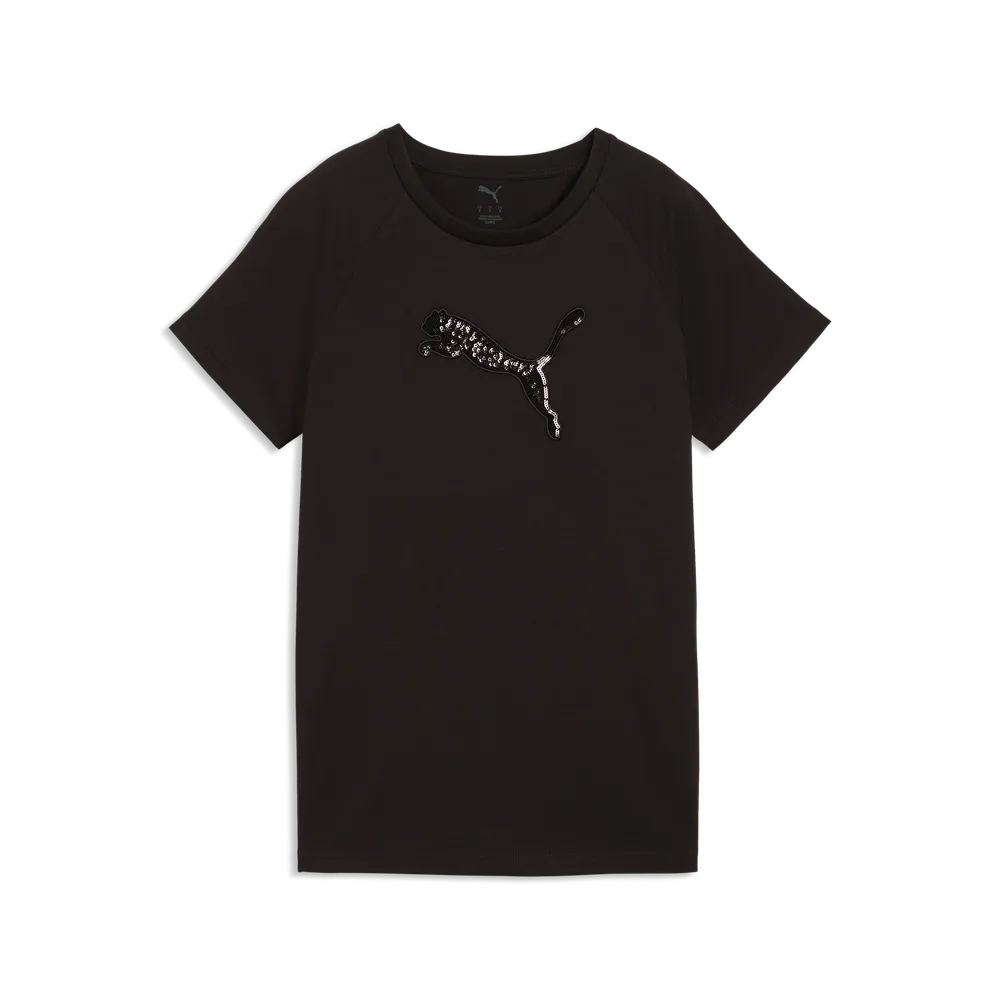 T-shirt Essentials Sequins da donna - Nero